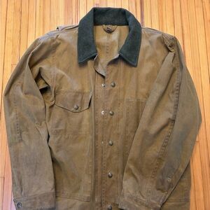 Filson Tan Tin Cloth Cruiser Jacket - Unlined